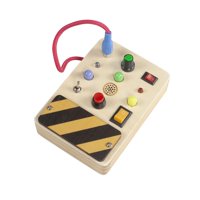 Magideal - Interruptor De Palanca De Tablero De Actividad De Juguete Montessori, Tablero Sensorial Educativo Temprano, Habilidades Motoras Finas Para Niños Peque Estilo B