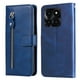 thumbnail image 1 of Funda con Cremallera para Honor X6A, Carcasa Cartera de Cuero PU con Soporte y Tarjetero, 1 of 6