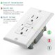 thumbnail image 5 of Toma GFCI Bates Choice 15A Pack de 6 unidades Blanco con LED y resistencia UV, 5 of 9