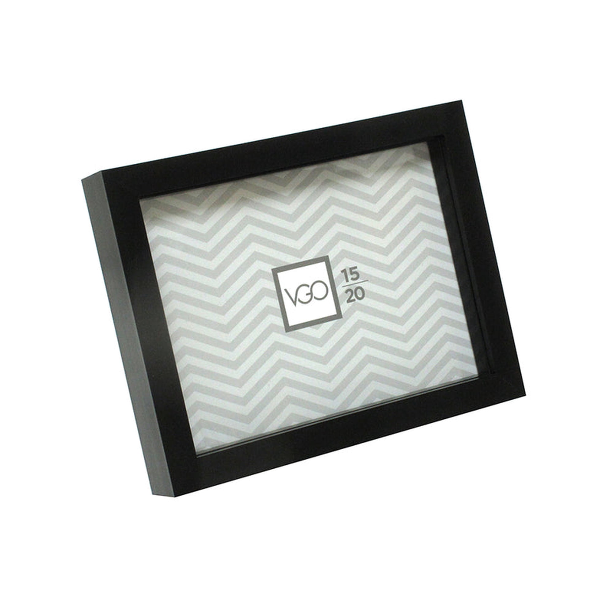 Vgo - Marco 13x18 Plastico Shadow Box Negro