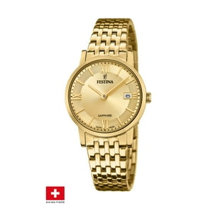 Reloj F20021/2 Festina Swiss Dorado Mujer Swiss Made
