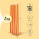 thumbnail image 2 of Velas de barra Leor & Lair Naranja – Pack de 4 (25 cm), 2 of 7