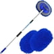 thumbnail image 1 of Kit de cepillos para lavado de autos GreatCool 62 con mango largo, color azul, 1 of 7