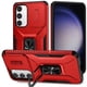 thumbnail image 1 of Funda Armada para Samsung Galaxy S23 Plus con Tapa Deslizante y Soporte Magnético Giratorio Rojo, 1 of 5