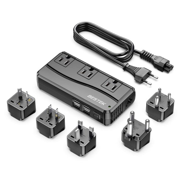 Convertidor De Potencia De 250 W 3 Salidas Y 4 Puertos Usb De 220 V A 110 V