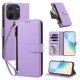 thumbnail image 2 of Funda con Billetera para [TCL 503] con Bolsillo Zipper y Tarjetero Morado claro, 2 of 6