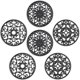 thumbnail image 1 of Tapete de silicona SMARTAKE 20 cm (paquete de 6) – Negro, 1 of 9
