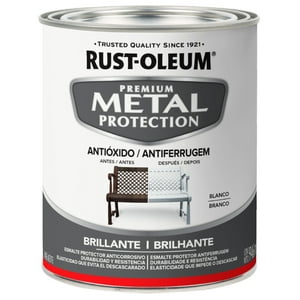 Rust Oleum - Esmalte Anticorrosivo Metal Protection 946Ml Blanco Brillante