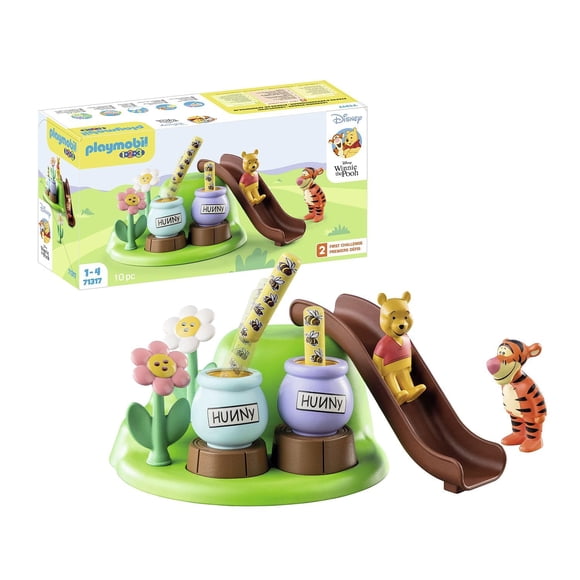 Toy Playset Playmobil 1.2.3 y Disney Winnie's & Tigger's Bee Garden