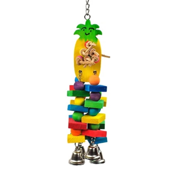 Juguete para aves Happy Beaks A&E Bloque de madera en racimo