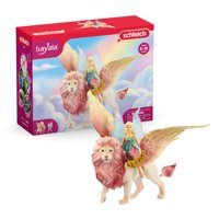 Figura De Hada De Juguete Fairy In Flight On Winged Lion Schleich