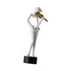 thumbnail image 3 of Estatua De Músico Con Violín De 20 Cm, Adorno De Mesa Para Regalo De Inauguración De La Casa, Color Blanco, 3 of 5