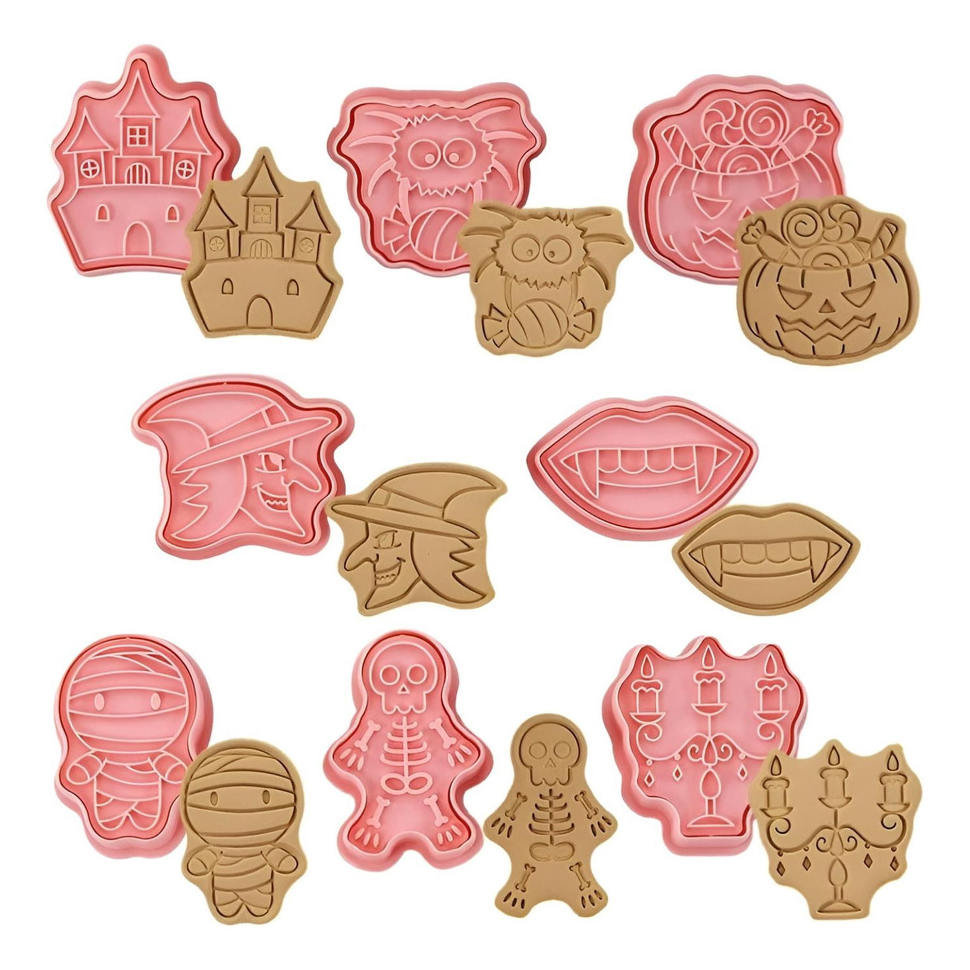 Pasteleriuscl - Moldes Galletas Halloween Cortadores De Galletas Cortador