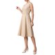 thumbnail image 4 of INSPIRE CHIC Vestido Casual de Negocios para Mujeres sin Mangas Cuello de Barco Línea A Vestidos de Trabajo Midi XS Beige, 4 of 6
