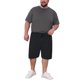 thumbnail image 2 of INSPIRE CHIC Pantalones Cortos Deportivos para Hombre Grandes y Altos con Bolsillos con Cremallera por Encima de la Rodilla y Cintura con Cordón 3XL Negro, 2 of 5