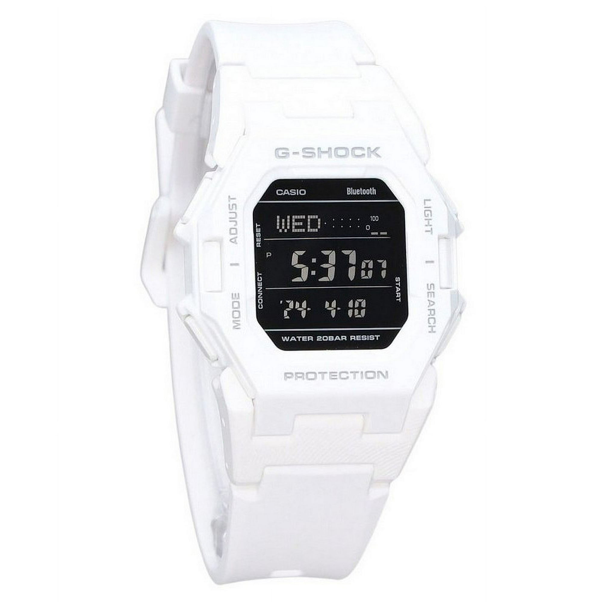 Reloj Casio G-shock Digital Smartphone Link White Resin Strap Quartz Gd-b500-7 200m Men's Watch