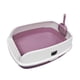 thumbnail image 5 of Caja De Arena Para Gatos Semiabierta, Inodoro Profundo Portátil Con Cuchara, Orinal Para Gatos, Color Rosa, 5 of 5