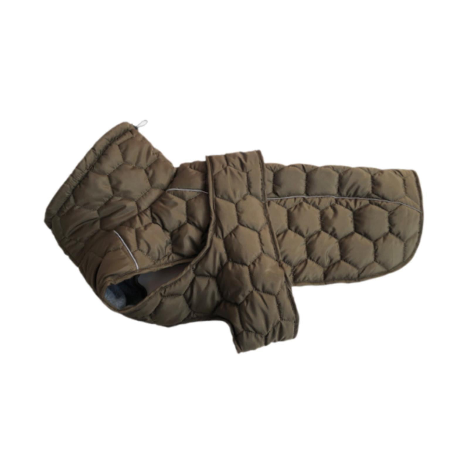 Abrigo De Vellón Para Perros, Ropa Cortavientos, Chaleco Para Cachorros, Chaqueta Para Fiestas En El Parque, Caminatas, Verde Oliva, 2XL