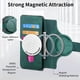 thumbnail image 5 of Funda Billetera Magnética para Motorola Moto E20/E30/E40 Soporte Tarjetas Desmontable Verde, 5 of 6