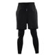 thumbnail image 3 of Hombres Gimnasio Fitness Pantalones Cortos Compresión Capa Base Entrenamiento Pantalones Ajustados M, 3 of 5