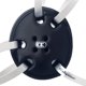 thumbnail image 2 of Cascos de lucha Cliff Keen Juvenil Negro, 2 of 4