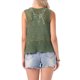 thumbnail image 3 of INSPIRE CHIC Chaleco Cardigan Abierto sin Mangas con Diseño Floral de Ganchillo para Mujer Verde Militar M, 3 of 6