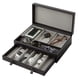 thumbnail image 1 of Bandeja organizadora para hombre de cuero sintético negro y gris, 1 of 7