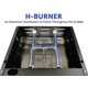 thumbnail image 5 of Plancha Flame King de gas propano de 17" con superficie plana para RV, 5 of 8