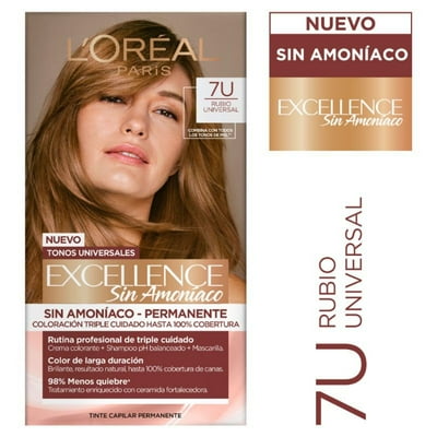Tintura Excellence Sin Amoniaco 7U Rubio Universal