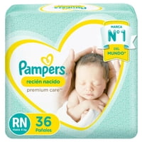 Pañales Desechables Premium Care Talla Rn 36 Un Pampers
