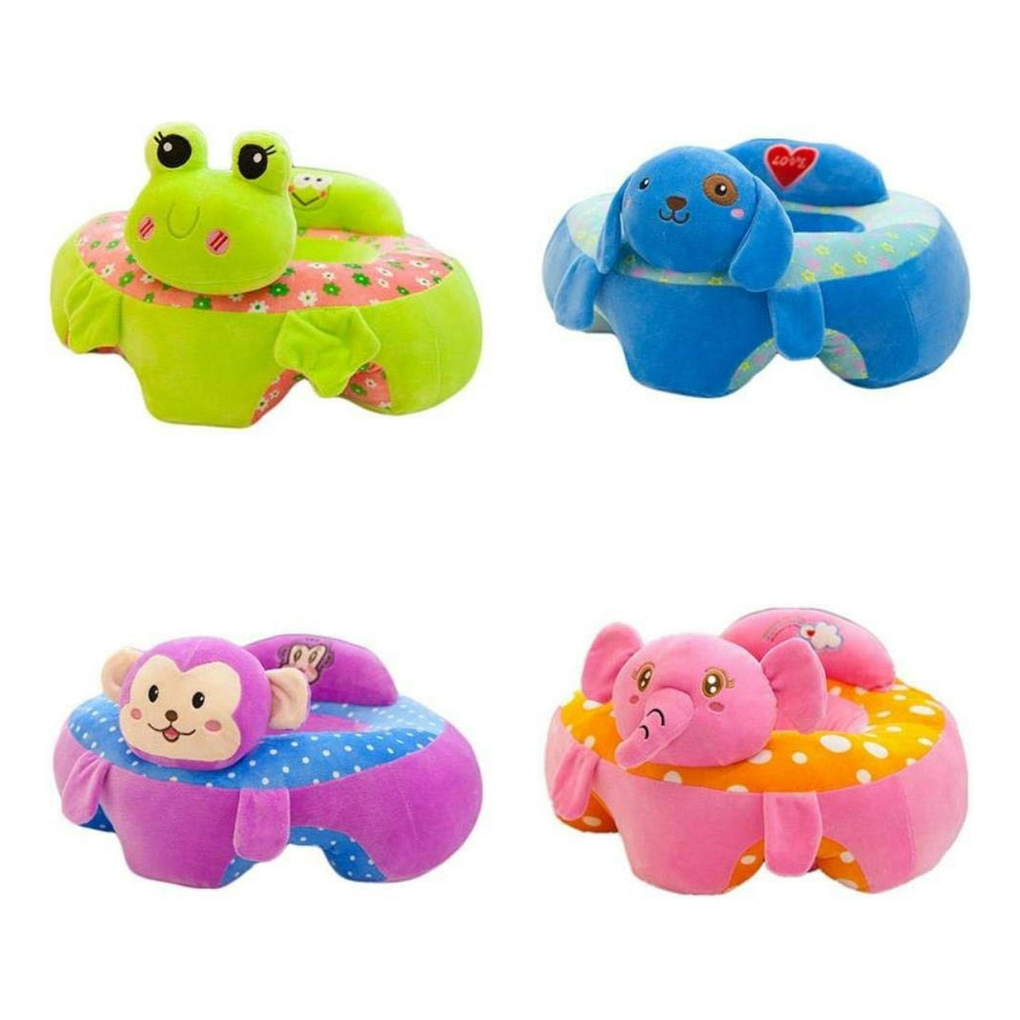 Genérico - Cojín Asiento Felpa Seguridad Apoyo Sofá Dibujos Bebé Lau