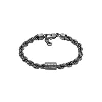 Brazalete Armani Exchange A|X Azul De Acero Inoxidable Para Hombre, 195 Mm