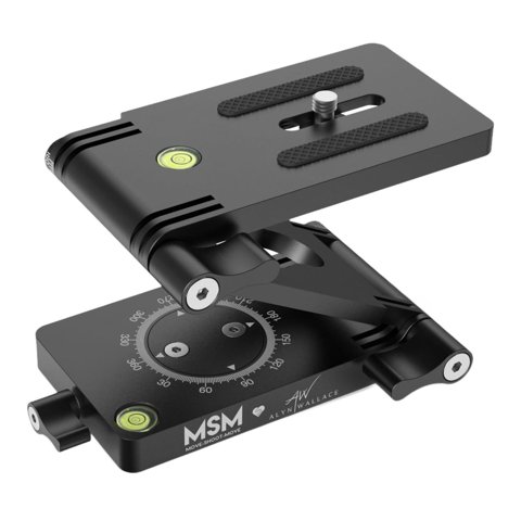 Magideal - Cabezal De Trípode Inclinable En Forma De Z Universal, Carga De 4Kg, Soporte De Cámara, Rótula De Bola De Trípode Multiusos De Acero Inoxidable, Placa