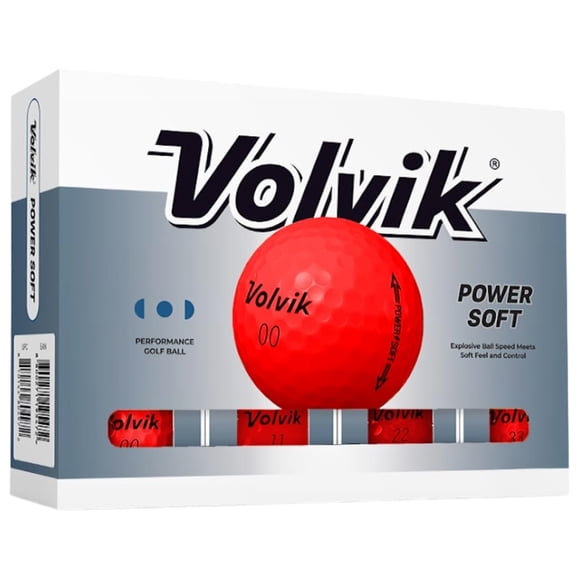 Pelotas de Golf Volvik Power Soft (Rojas)