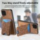 thumbnail image 5 of Funda Billetera con Soporte para Samsung Galaxy A12 Protector Delgado Marrón, 5 of 6