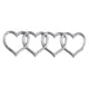 thumbnail image 2 of Pegatinas De Repuesto Para Maletero Trasero De Corazón, Pegatina Para Exterior De Coche, Insignia Plateada, 2 of 5