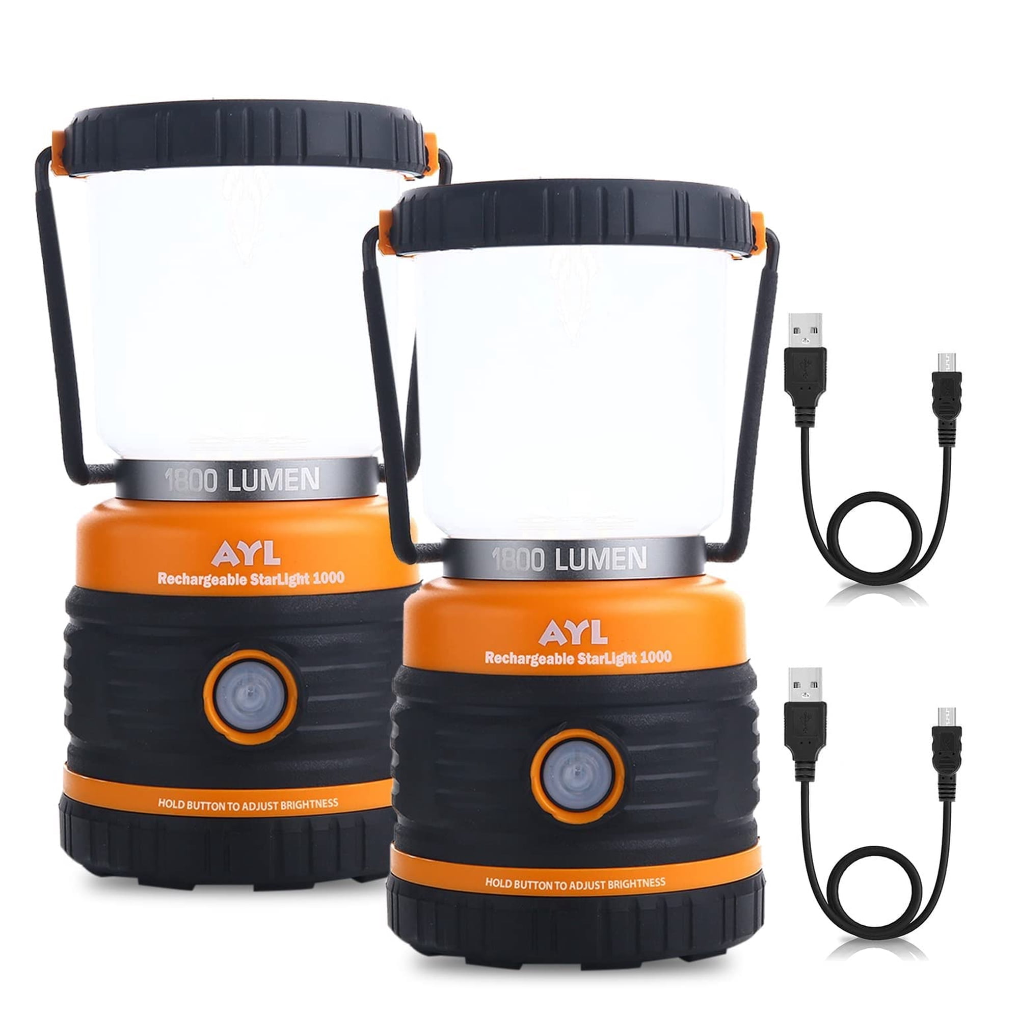 Linterna Led De Camping Ayl Recargable 1800lm, 4 Modos De Luz