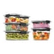 thumbnail image 1 of Contenedores de almacenamiento de alimentos Rubbermaid Brilliance, juego de 12 piezas, 1 of 2