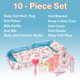 thumbnail image 2 of Baby Doll Bed HappyVK, capazo portátil para muñecas, rosas rosas, 2 of 9