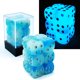 thumbnail image 1 of Juego de dados Bescon Icy Rocks, bicolor, brillante, D6, 16 mm, Icy Rocks, 1 of 8