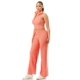 thumbnail image 2 of Saronite Conjunto de 2 Piezas con Top sin Mangas, Cintura Elástica, Cremallera Ancha Frontal y Pantalones, Color Rosa (para Mujer), 2 of 3