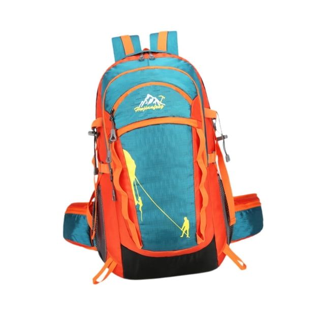 Mochila de senderismo Mochila con cinturón de liberación rápida Soporte a prueba de lluvia Mochila de mano Bolso de hombro para trabajo al aire libre Verde