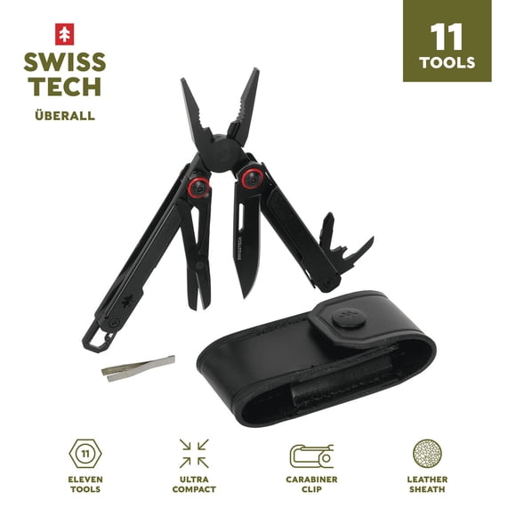 Multiherramienta Swiss Tech Uberall 11 en 1 Acero Funda