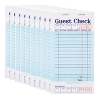 Cuadernos De Cheques Para Invitados Stock Your Home, Color Azul (Paquete De 10)
