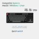 thumbnail image 3 of Teclado Keychron C3 HE TKL Mecánico Cableado RGB Mac/Win/Lin, 3 of 8