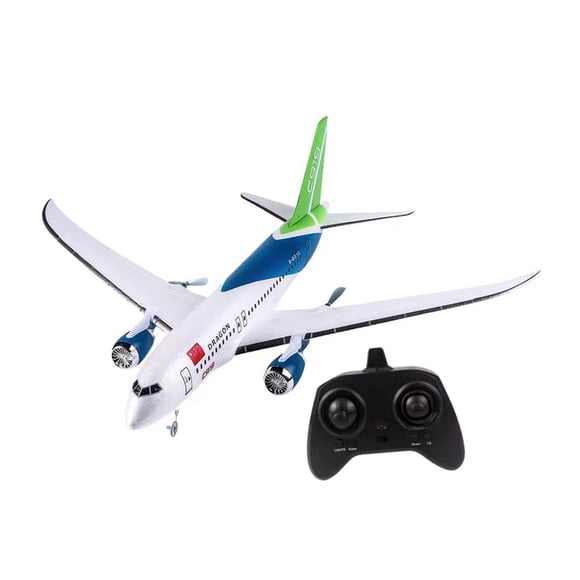 Aeronave de ala fija planeador RC (necesidad de ensamblaje) con un avión de espuma RC de luz nocturna Modelo de juguete Boy Boy Fácil de volar 8-12