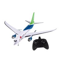 Magideal - Aeronave De Ala Fija Planeador Rc (Necesidad De Ensamblaje) Con Un Avión De Espuma Rc De Luz Nocturna Modelo De Juguete Boy Boy Fácil De Volar 8-12