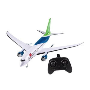 Magideal - Aeronave De Ala Fija Planeador Rc (Necesidad De Ensamblaje) Con Un Avión De Espuma Rc De Luz Nocturna Modelo De Juguete Boy Boy Fácil De Volar 8-12