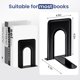thumbnail image 3 of Book Ends HappyHapi - Sujetalibros de metal antideslizante (14 unidades), color negro, 3 of 7