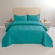 thumbnail image 1 of Cubrecama Quilt De Verano De 2 Plazas Medida 230x250cm Delgado + 2 Fundas De Almohada Turquesa, 1 of 3